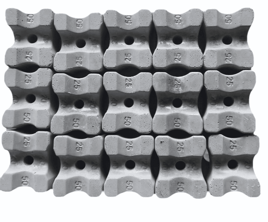 Concrete cover block for rebar spacing in RCC thumbnail