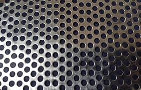 GI perforated sheet with circular and pattern perforations