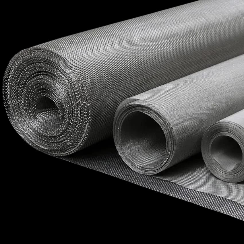Rolls of fine woven wire cloth, view 3