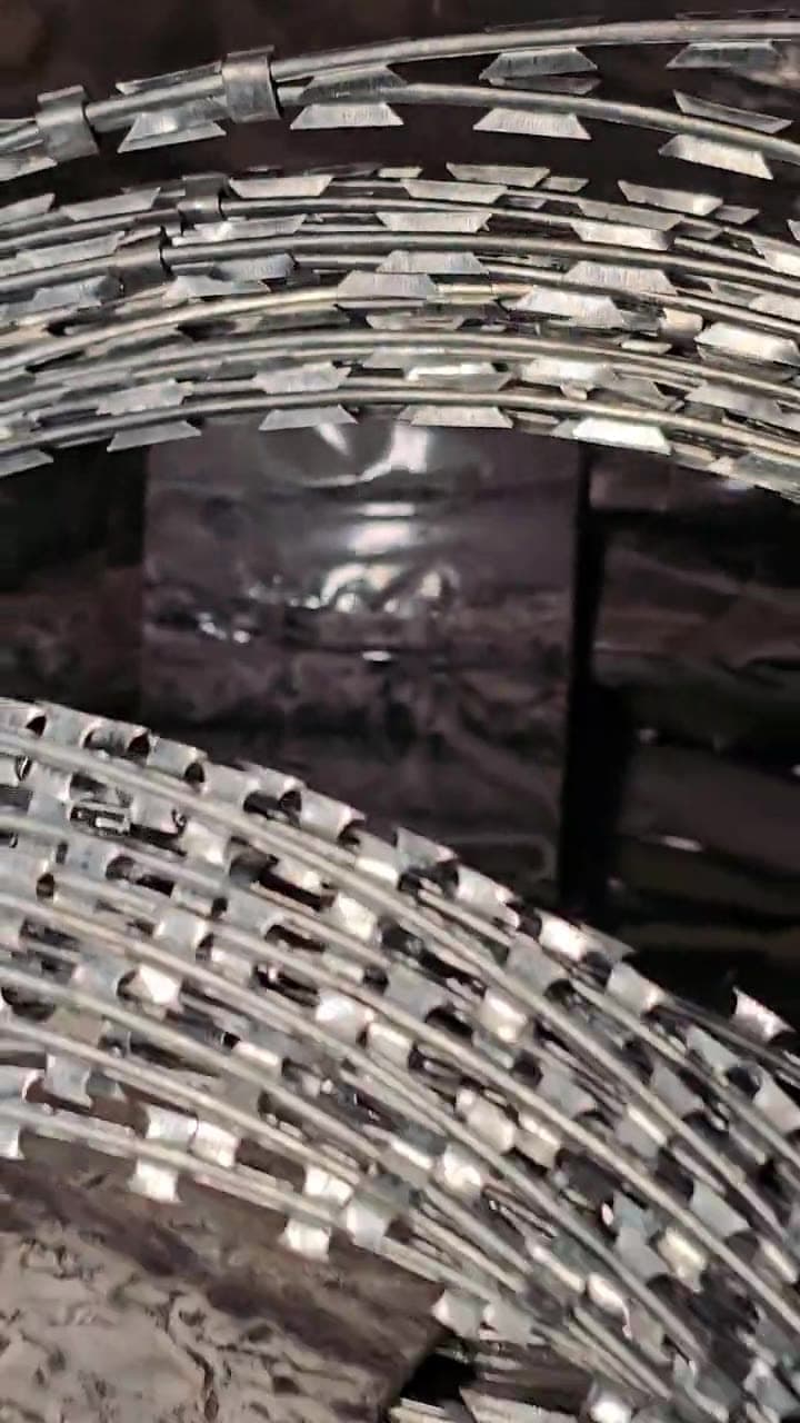 Concertina razor wire barrier, view 4